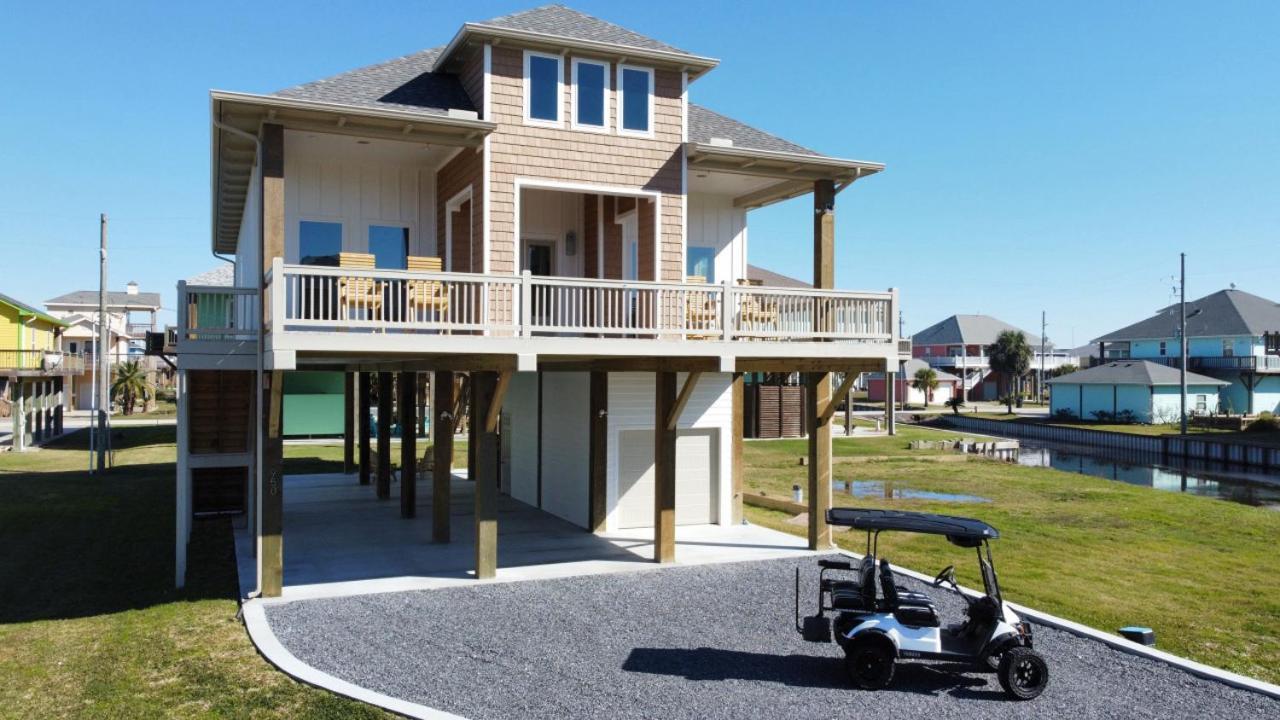 500 Ft To Beach Upscale Beach Home Golf Cart With Fire Pit For 14 Bolivar Peninsula Eksteriør billede