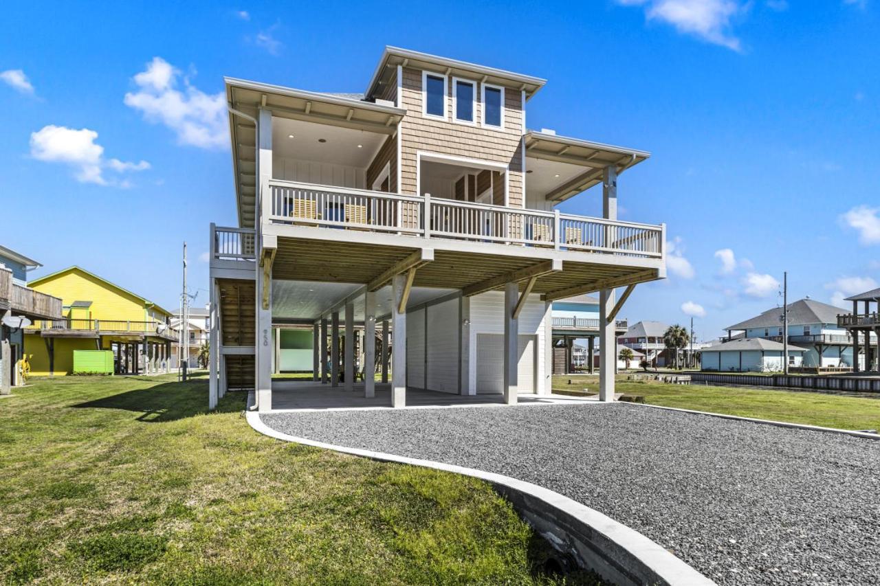 500 Ft To Beach Upscale Beach Home Golf Cart With Fire Pit For 14 Bolivar Peninsula Eksteriør billede